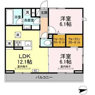 プランドール湘南【1階】の間取り