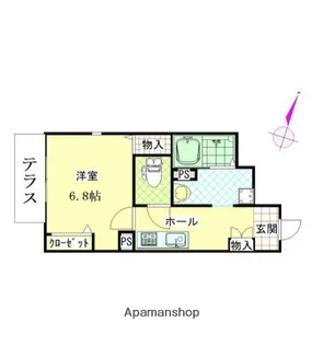 ソレアーレ三浦海岸B棟【1階】の間取り