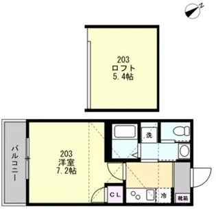 FELICE鵠沼海岸【2階】の間取り