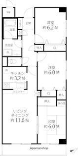 T’s garden横浜岸根公園【3階】の間取り