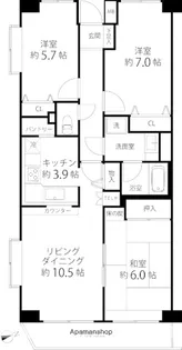 T’s garden横浜岸根公園【4階】の間取り
