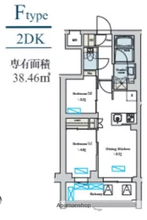 BRILLIA IST 洗足池の杜【2階】の間取り