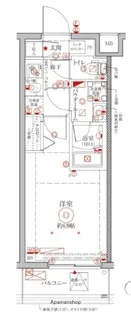 クレイシアIDZ横浜大倉山【1階】の間取り