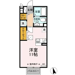 ヴェルドミール【1階】の間取り