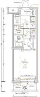 LOG登戸STATION SIDE【1階】の間取り