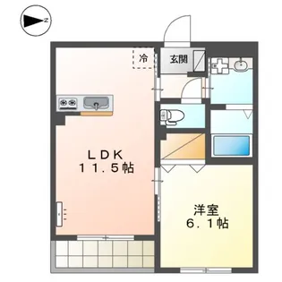 WISHING WELL【2階】の間取り
