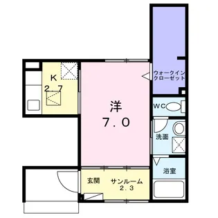 ユーステス鎌倉【1階】の間取り