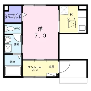 ユーステス鎌倉【1階】の間取り