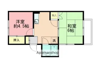ハイツ天神【2階】の間取り