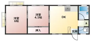 ヴィラパークサイド【1階】の間取り