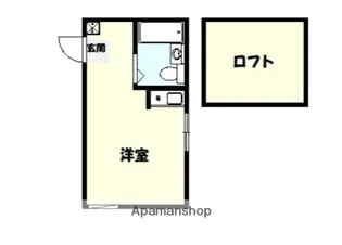 ユナイト黄金町ヴァランス【1階】の間取り