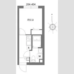 シティウォーク荏原中延【4階】の間取り