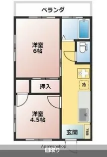 第一岸マンション【2階】の間取り