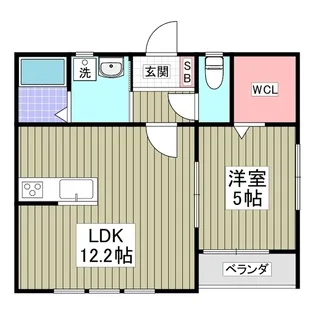 ES鴨宮【2階】の間取り