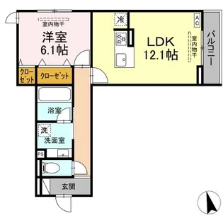 LACIER【2階】の間取り