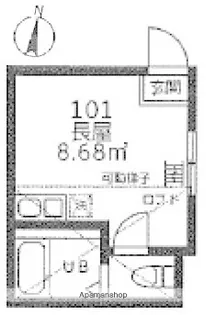 HU横浜鶴見【1階】の間取り