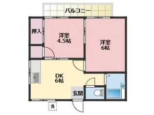 第2鈴木荘【2階】の間取り