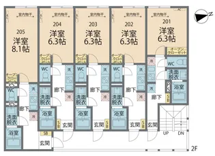 ポーラスター橋本【203号室号室】の間取り