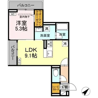 ヴェルレガーロ【3階】の間取り