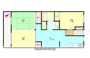 アーバンハーモニー本屋敷3番館【2階】の間取り