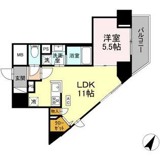 K.H.Mビル【6階】の間取り