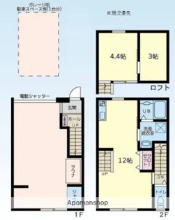 サウナ&ガレージ【1階】の間取り