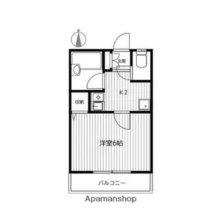 プロムナード生麦B棟【2階】の間取り