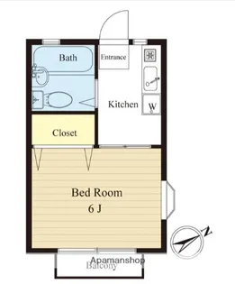 幡仲ハイツ【2階】の間取り