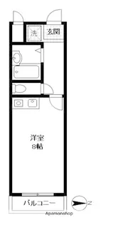 ポンデロッサ鶴見Ⅱ【3階】の間取り