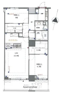 THE KOSUGI TOWER【45階】の間取り