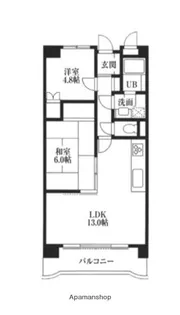 アブニール白妙【3階】の間取り