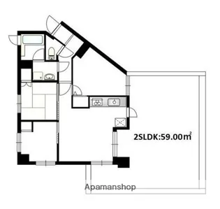 ロワール横濱鶴見【6階】の間取り