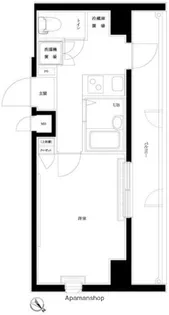 ルーブル西五反田弐番館【10階】の間取り