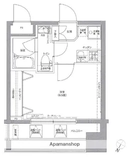 リクレイシア西横浜【8階】の間取り