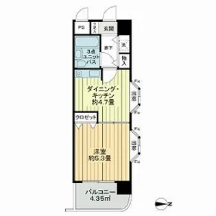 ライオンズマンション綱島南【3階】の間取り