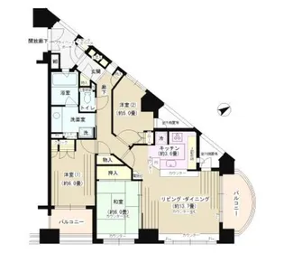 パークホームズ東神奈川ステーションアリーナ【2階】の間取り