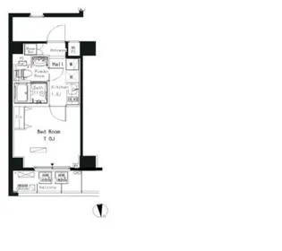 パークアクシス横浜井土ヶ谷【4階】の間取り