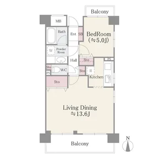 フレスコ川崎【6階】の間取り
