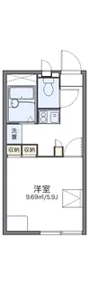 レオパレスエスポワール江東【2階】の間取り
