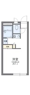 レオパレス上飯田【1階】の間取り