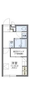 レオパレスホンゴーパレス【1階】の間取り