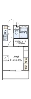 レオパレスセント・ヴィラージュ【2階】の間取り