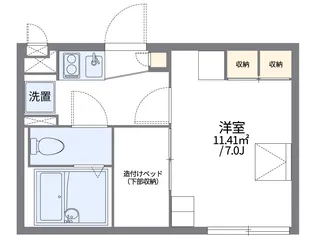 レオパレスMAHANACREA【2階】の間取り