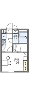 レオパレスKイング【2階】の間取り