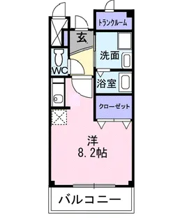 メゾン ド ブローテA【1階】の間取り