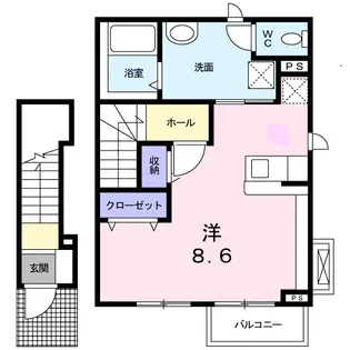 ミュウ【2階】の間取り