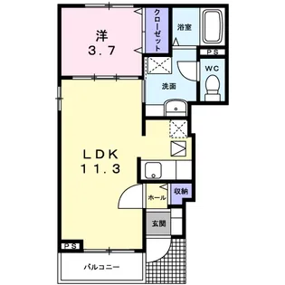 ビッグ・ニューⅡ【1階】の間取り
