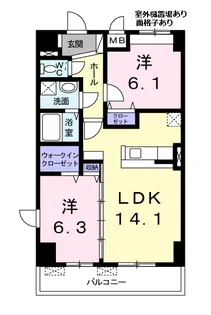 ベル アンジュ【4階】の間取り