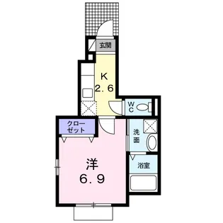 サザンクロス【1階】の間取り