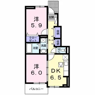 エレガント・パレスⅡ【1階】の間取り